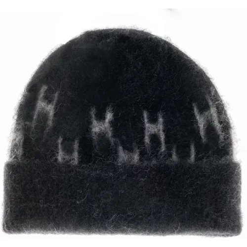 Asta Beanie Hat Mohair Blend , female, Sizes: ONE SIZE - Hést - Modalova