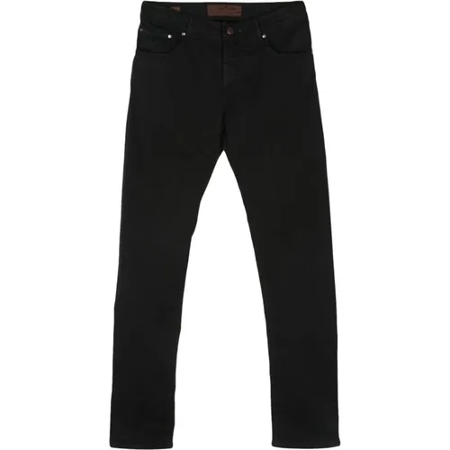 Skinny Cut Denim Jeans , male, Sizes: W38, W35, W33, W31, W37, W34, W30, W36, W40 - Hand Picked - Modalova