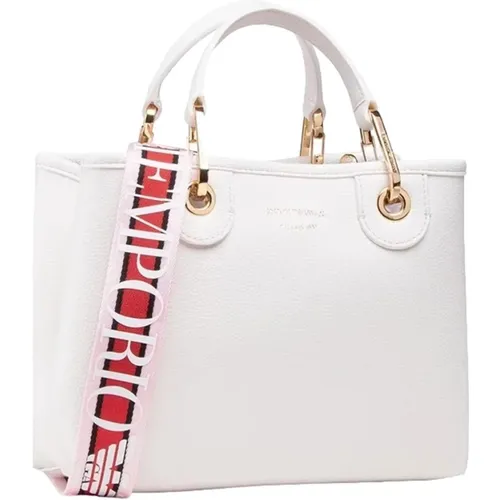 Damen weiße synthetische Einkaufstasche - Giorgio Armani - Modalova