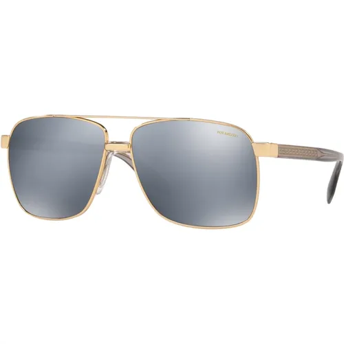 Gold/Grey Sunglasses Versace - Versace - Modalova