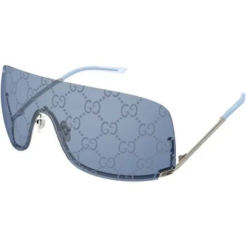 Grey Blue Sunglasses Gg1560S 003 , unisex, Sizes: ONE SIZE - Gucci - Modalova