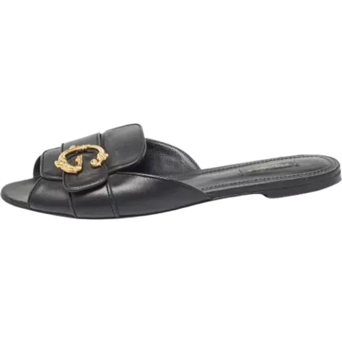 Pre-owned Leather flats , female, Sizes: 9 UK - Dolce & Gabbana Pre-owned - Modalova