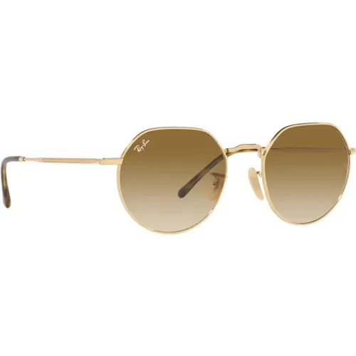RB Jack 3565 Sunglasses Gold Brown , unisex, Sizes: 53 MM - Ray-Ban - Modalova