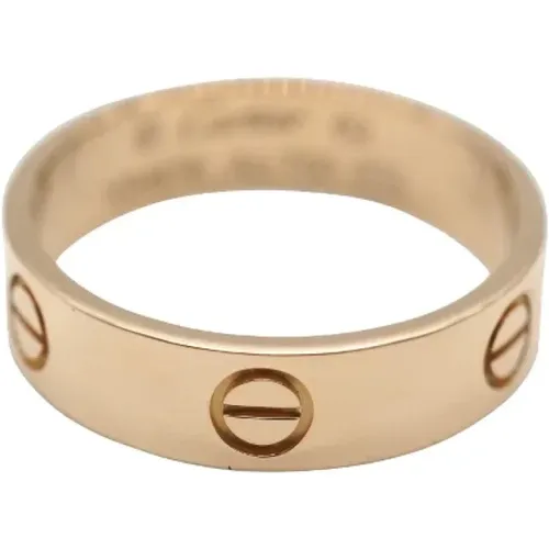 Pre-owned Rose Gold rings , female, Sizes: ONE SIZE - Cartier Vintage - Modalova