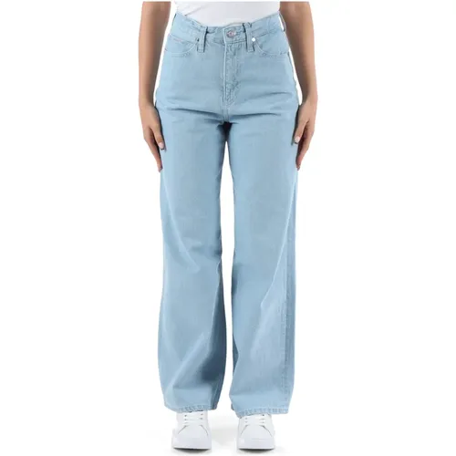 High Rise Wide Leg Jeans , Damen, Größe: W26 - Calvin Klein - Modalova