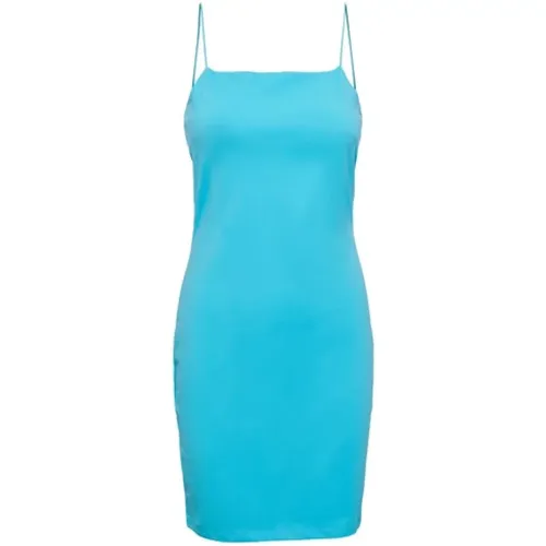 Stylish Square Neckline Short Dress , female, Sizes: M, XL, S, L - Pieces - Modalova