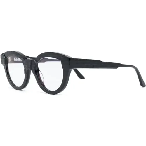 Schwarze Optische Brille für den täglichen Gebrauch , unisex, Größe: 49 MM - Kuboraum - Modalova