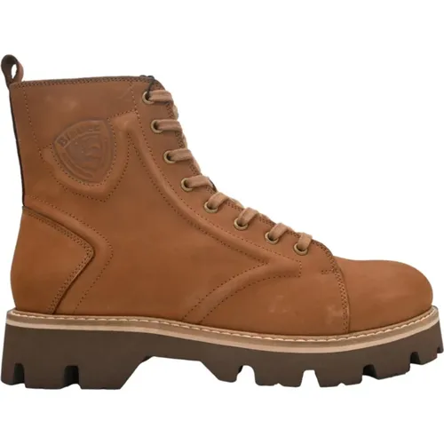 Stylish Boots in Tobacco Color , male, Sizes: 9 UK, 8 UK, 7 UK, 10 UK, 11 UK - Blauer - Modalova