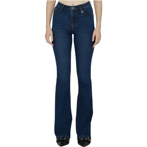 Slim Fit Flared Hem Jeans - John Richmond - Modalova