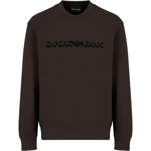 Hoodless Sweatshirt , male, Sizes: XL - Emporio Armani - Modalova