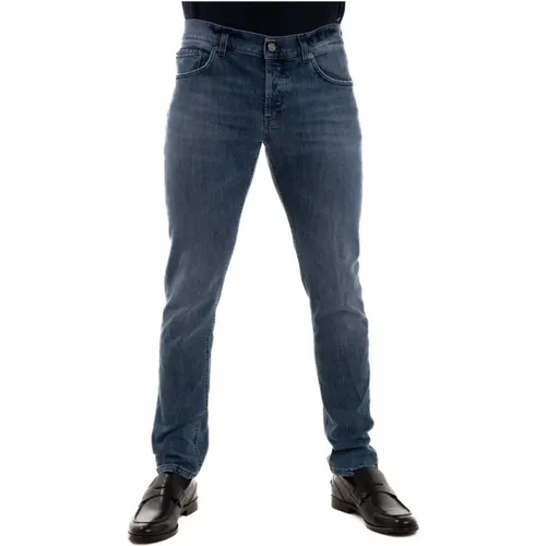 Slim Fit Five-Pocket Jeans , Herren, Größe: W32 - Dondup - Modalova