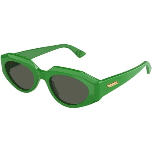 Grüne Linse Bv1031S Sonnenbrille - Bottega Veneta - Modalova