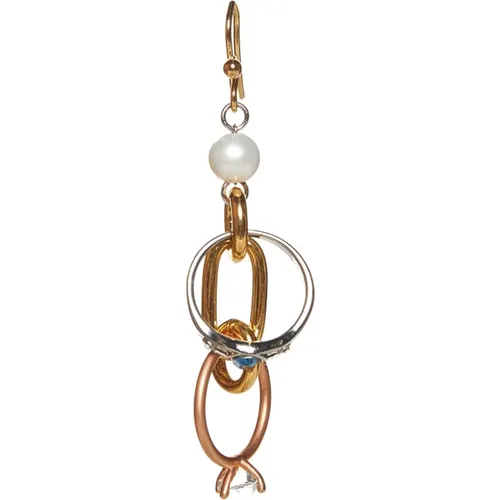 Crystal Embellished Chain Earrings , female, Sizes: ONE SIZE - Marni - Modalova