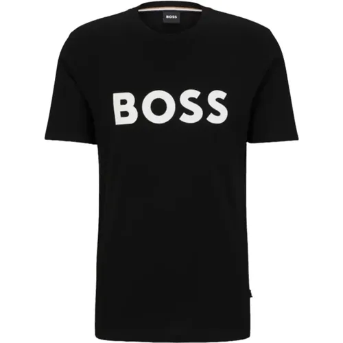 Klassisches T-Shirt , Herren, Größe: XL - Boss - Modalova