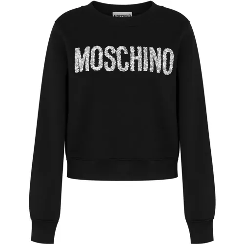 Women's Clothing Sweatshirts Nero Aw23 , female, Sizes: L, M - Moschino - Modalova