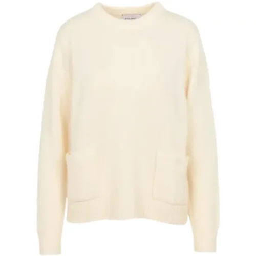 Kaschmir Strickpullover in Off-White - KUJTEN - Modalova