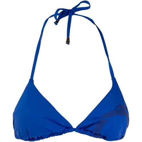 Klassisches Dreieck Bikini Top Blau , Damen, Größe: S - Trussardi - Modalova