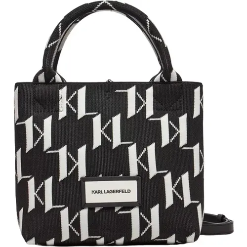 Monogram Jacquard Tote Bag , female, Sizes: ONE SIZE - Karl Lagerfeld - Modalova