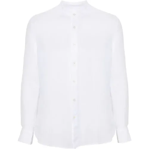 Linen Shirt Buttoned Cuffs , male, Sizes: L - 120% lino - Modalova