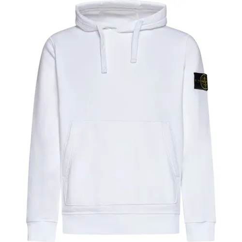 Cotton Hoodie with Logo Badge , male, Sizes: XL - Stone Island - Modalova