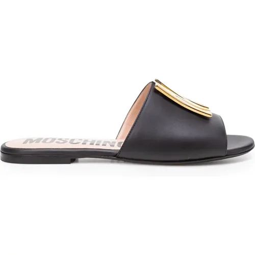 Flat Sandals for Women , female, Sizes: 5 UK, 3 UK, 8 UK - Moschino - Modalova