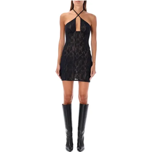 Lace Mini Dress Aw24 , female, Sizes: M, S - Misbhv - Modalova