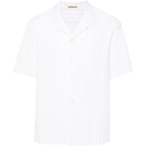 Cotton Shirt Pinstripe Bell Collar , male, Sizes: M, L, XL - Barena Venezia - Modalova