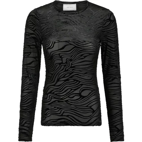 Zebra Blouse in , female, Sizes: L, S, 2XL, M, XS - NEO NOIR - Modalova