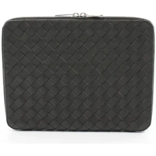 Pre-owned Leather clutches , male, Sizes: ONE SIZE - Bottega Veneta Vintage - Modalova