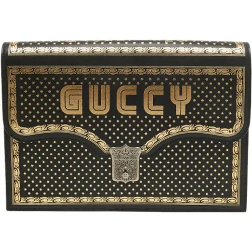 Pre-owned Leather clutches , female, Sizes: ONE SIZE - Gucci Vintage - Modalova