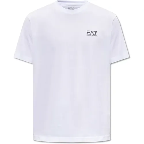 T-shirt with logo , male, Sizes: XL, 2XL, L - Emporio Armani EA7 - Modalova