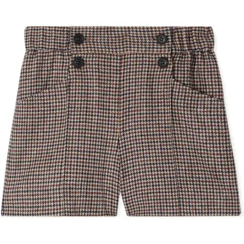 Hahnentritt Wollshorts Elastischer Bund - Bonpoint - Modalova