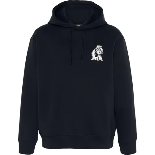 Hoodie aus Baumwollmischung mit Elastan - Emporio Armani - Modalova