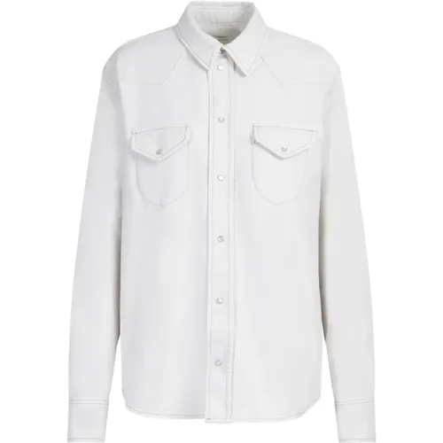 Neutral Cotton Shirt Aw23 , female, Sizes: XS - Bally - Modalova