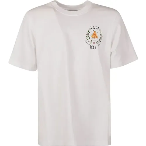 Printed Casa Way T-shirt , male, Sizes: 2XL, XL - Casablanca - Modalova