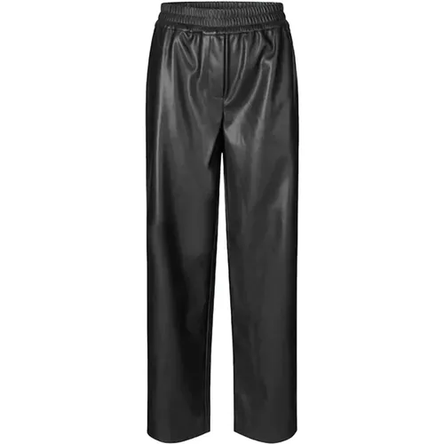 Leather Hosen , Damen, Größe: L - Modström - Modalova