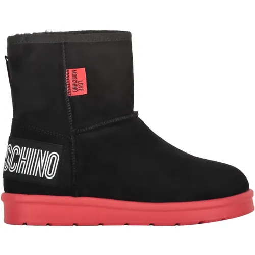 Stilvolle Wildleder Stiefeletten - Love Moschino - Modalova