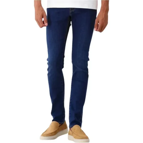 Dunkelblaue Slim Fit Jeans - Jacob Cohën - Modalova