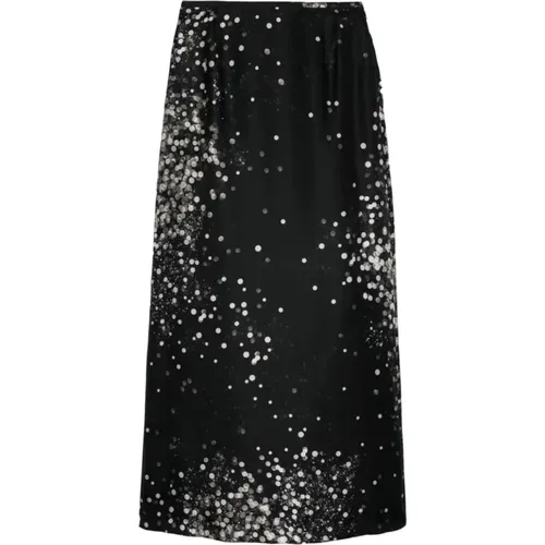 Stardust Slipped Midi Skirt , female, Sizes: M, S, L - Alysi - Modalova