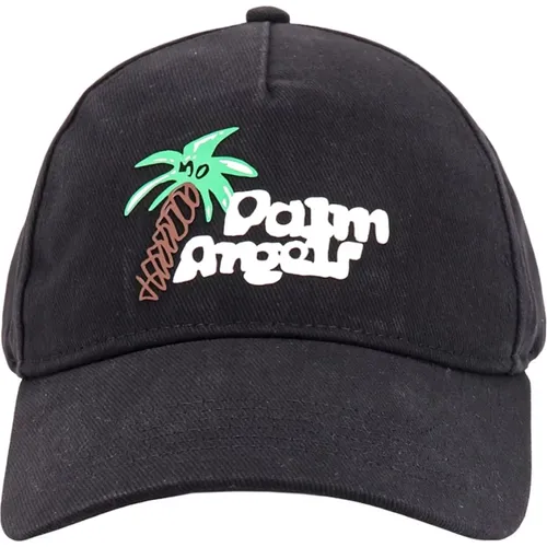 Logo Print Adjustable Hat , male, Sizes: ONE SIZE - Palm Angels - Modalova