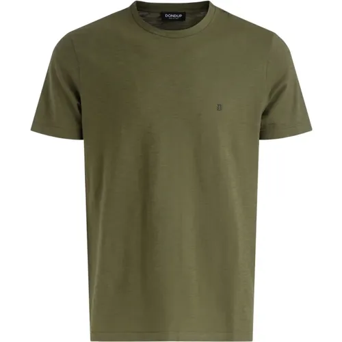Flame Regular Fit T-shirt , male, Sizes: 2XL, M, XL - Dondup - Modalova