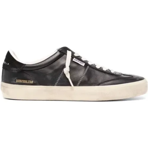 Schwarze Soul-Star Leder Sneakers - Golden Goose - Modalova