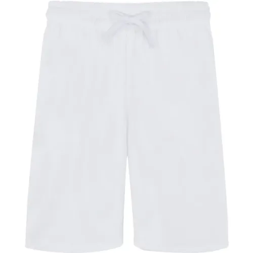 Bermuda-Shorts aus Frottee mit Jacquard-Muster - Vilebrequin - Modalova