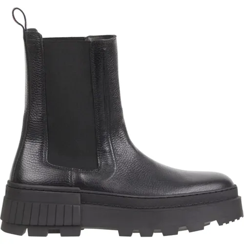 Chunky Schwarze Chelsea Booties , Herren, Größe: 46 EU - Tommy Hilfiger - Modalova