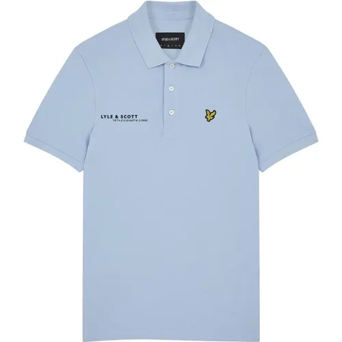 Koordiniertes Print Polo Shirt,Koordinaten Druck Polo Shirt,Polo-Shirt mit Druck - Lyle & Scott - Modalova