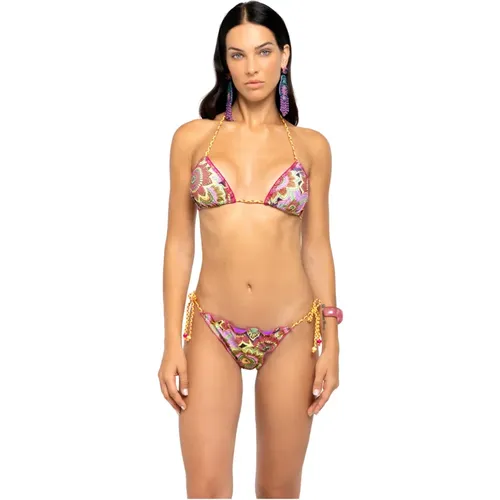 Tropisches Bouquet Triangel Bikini Set - 4Giveness - Modalova