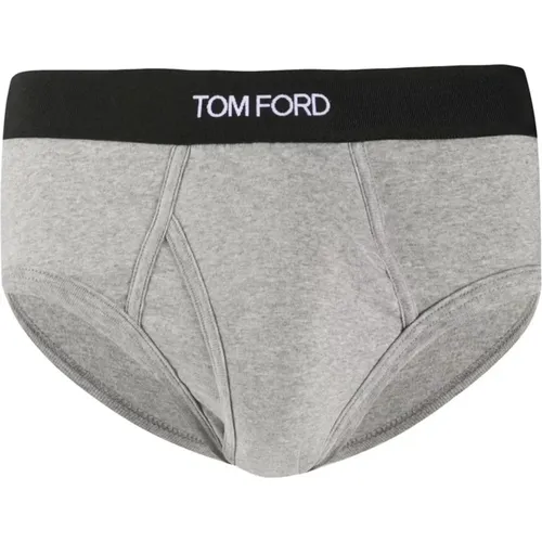Men's Grey Cotton EA Slip , male, Sizes: M, S - Tom Ford - Modalova