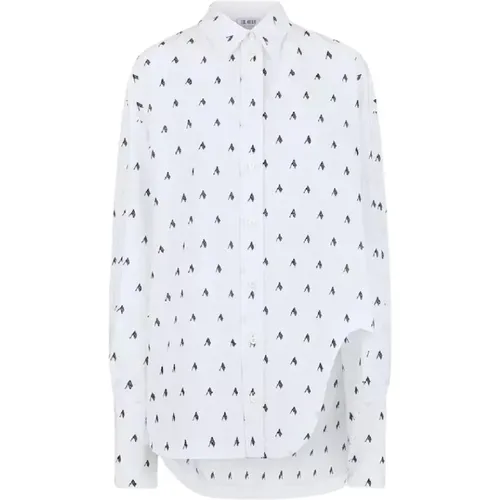 Diana Cotton Shirt , female, Sizes: XS, 2XS - The Attico - Modalova