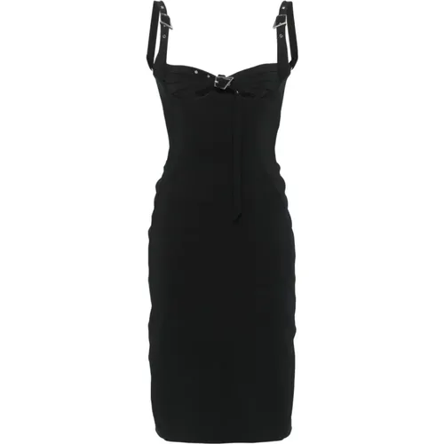 Schwarzes Bustier-Stil Kleid Mugler - Mugler - Modalova