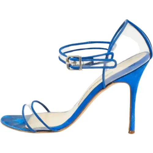Pre-owned Suede heels , female, Sizes: 3 1/2 UK - Manolo Blahnik Pre-owned - Modalova